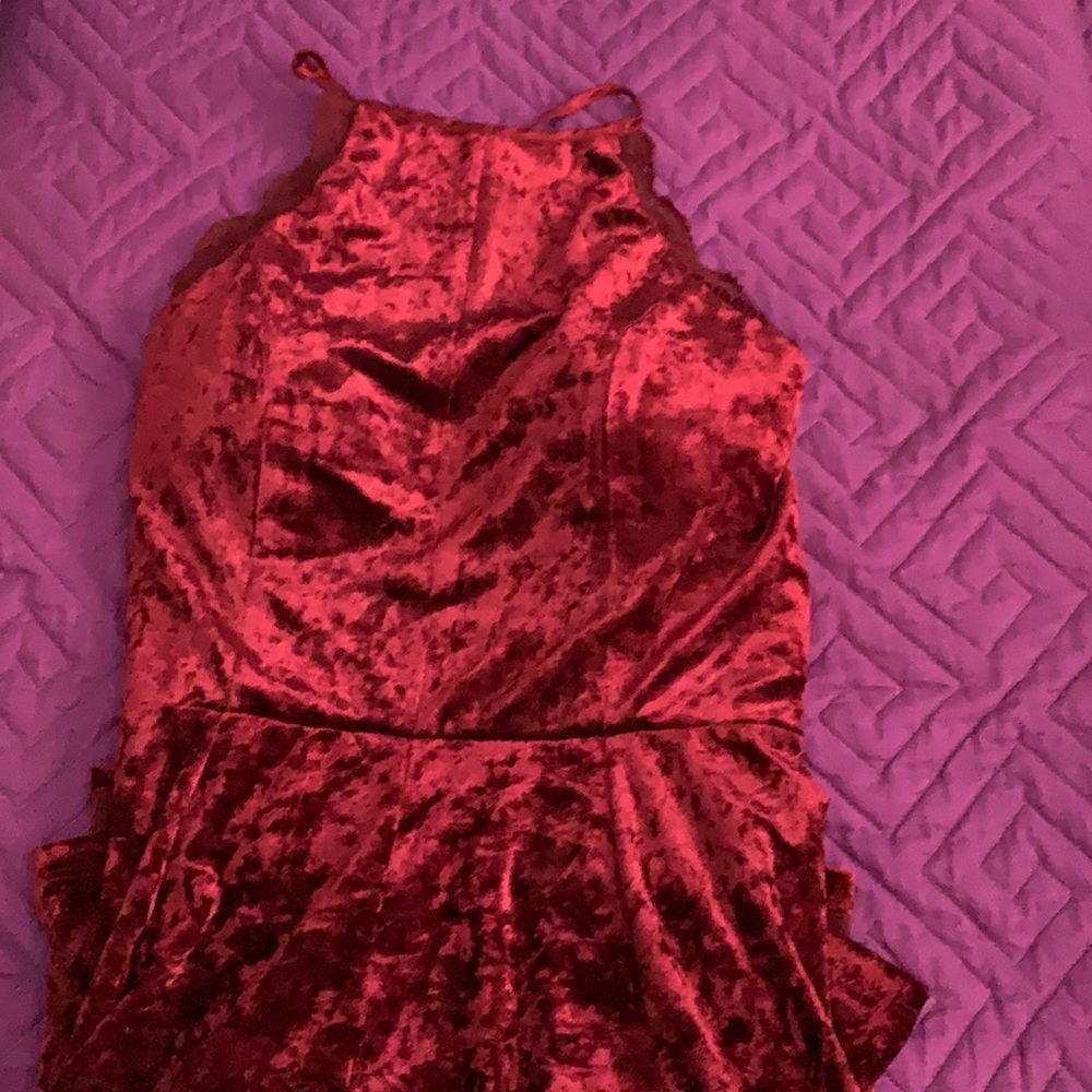 Red velvet Christmas Dress